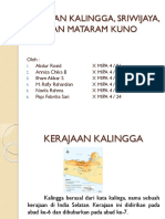 Kerajaan Kalingga, Sriwijaya, Dan Mataram Kuno