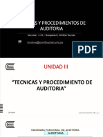 Tecnicas y Procedimientos de Auditoria