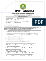 Soal Uts Tajwid SMSTR Ganjil