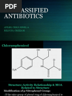 Unclassified Antibiotics (Chloramphenicol)