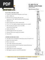 Specification Sheet: Flare Stack MODEL: BGR-FS2486