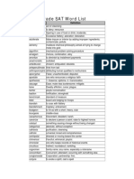 11th Grade SAT Word List