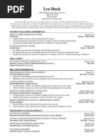 Lea Huck Resume