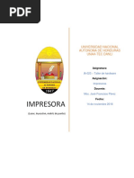 Informe de Tipos de Impresora