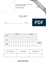 Annual Examinations For Secondary Schools 2012: Track 2