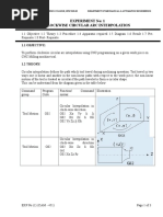 Experiment No: 1 Clockwise Circular Arc Interpolation: 1.1 Objective