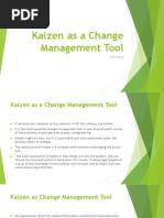 Kaizen As A Change Management Tool: Israr Raja