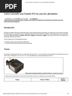 Como Convertir Una Fuente ATX en Una de Laboratorio - ProProjects