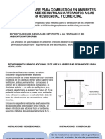 Ventilación y Aire para Combustión en Ambientes Interiores