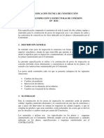 Especificación Técnica de Construcción Pozos de Inspección Y Estructuras de Conexión EP - H321 1. Alcance