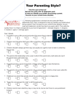 Parenting Style Quiz-Printable PDF