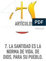 Comentario de Declaración de Fe, Artículos 7,8,9 y 10.