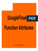 Googlefinance Function Atttributes