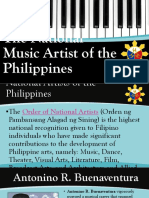 The National Music Artist of The Philippines