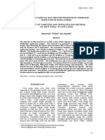 Pengaruh Varietas Dan Metode Pemupukan Terhadap Hasil Padi Di Rawa Lebak (Effect of Varieties and Fertilization Method On Rice Yield in Low Land)