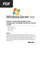 Failover Cluster Step-by-Step Guide - Configuring A Two-Node File Server Failover Cluster