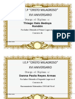 Diplomas de Inicial