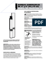 Manual Bombas Sumergibles 4in y 6in