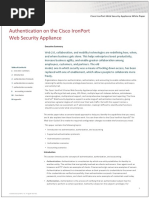 Authentication On The Cisco IronPort