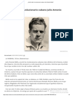 ¿Quién Mató Al Revolucionario Cubano Julio Antonio Mella