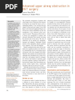 Advanced Upper Airway Obstruction in ENT Surgery: Leanne Rees FRCA Rosemary A. Mason FRCA