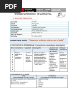 22 - 03 - 2018 MATEM Jugamos A Ubicar Objetos en El Aula