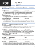 Dan Wilson Researcher Available 2nd Jan CV PDF