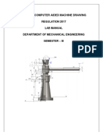 Me 8381 Computer Aided Machine Drawing III Sem