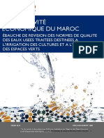 Ébauche de Revision Des Normes de Qualite Des Eaux Usees L'irrigation