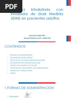 Técnica Inhalatoria Con IDM en Pacientes Adultos