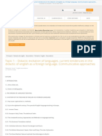 1-Topic 1 - Didactic Evolution of Languages. Current Tendencies in The Didactic of English As A Foreign Language. Communicative Approaches Oposinet