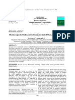 Pharmacognostic Studies On Root-Bark and Fruit of Morinda Tinctoria Roxb