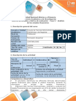 Guía de Actividades y Rubrica de Evaluación - Fase 5 - Análisis de Los Estados Financieros Edgar