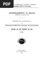 Listagem de Propriedades Agriacutecolas No Rio Grande Do Sul em 1920 Ibge 1920