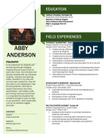 Abby Anderson Resume