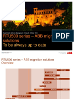 RTU500 Series - ABB Migration Solutions: To Be Always Up To Date