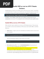 How To Enable SSH As Root On AWS Ubuntu Instance