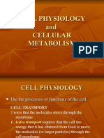 Cell Physiology and Cellular Metabolism