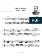 Duo de Las Flores Delibes Partitura