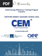 Dubai Energy Efficiency Training Program Presents Certified Energy Manager Course (Cem)