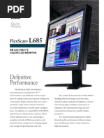 Eizo FlexScan L685 Datasheet