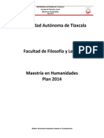 Plan de Estudios de Maestria en Humanidades PDF