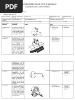 Hoja de Procesos de Torneado