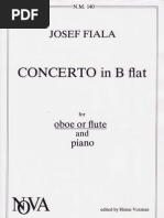 Josef FIALA - Oboe Concerto in B Major-Oboe Solo