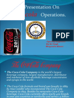 Coca Cola: A Presentation On Operations