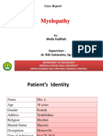 Myelopathy: Case Report