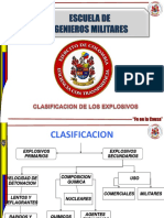 Clasificacion de Los Explosivos