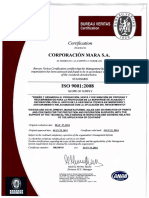 Certificacion Pintura Epoxica Aurora ISO9001