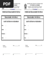 Format Surat Keterangan Tidak Berada Di Tempat Tugas Karena Non Dinas