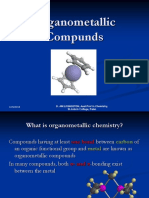 Organometallic Compunds: D. JIM LIVINGSTON, Asst - Prof in Chemistry, ST - John's College, Palai